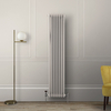 Radiateur style fonte vertical – 180 cm x 38 cm – Double rang – Blanc - Eau chaude - Rétro Industriel – Windsor