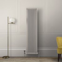 Radiateur style fonte vertical – 180 cm x 47 cm – Double rang – Blanc - Eau chaude - Rétro Industriel – Windsor