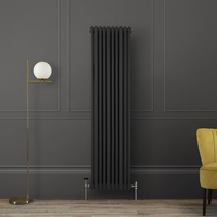 Radiateur style fonte vertical – 180 cm x 47 cm – Double rang – Gris - Eau chaude - Rétro Industriel – Windsor