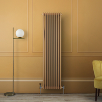 Radiateur style fonte vertical – 180 cm x 47 cm – Double rang – Jaune - Eau chaude - Rétro Industriel – Windsor