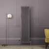 Radiateur style fonte vertical – 180 cm x 47 cm – Double rang – Violet - Eau chaude - Rétro Industriel – Windsor