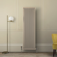 Radiateur style fonte vertical – 180 cm x 56 cm – Double rang – Marron - Eau chaude - Rétro Industriel – Windsor