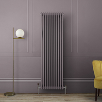 Radiateur style fonte vertical – 180 cm x 56 cm – Double rang – Violet - Eau chaude - Rétro Industriel – Windsor
