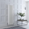 Radiateur style fonte vertical – Blanc - 3 rangs – 150 x 47 cm - Design rétro - Windsor - Hudson Reed