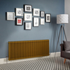 Radiateur style horizontal - Triple rangs – Or métallisé – 60 x 159, 5 cm – Design rétro - Windsor - Hudson Reed