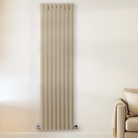 Radiateur style vertical - 178 x 47, 2 cm - Panneau double - Brun - Design moderne - Vitality - Hudson Reed
