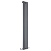 Radiateur Étroit - 178 x 28cm - Design Vertical Moderne - Acier Eau - Gris
