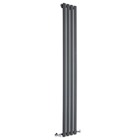 Radiateur Étroit - 178 x 28cm - Design Vertical Moderne - Acier Eau - Gris