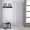 Radiateur Vertical - Acier Blanc Décoratif - Chauffage Central - Hudson Reed