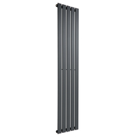 Radiateur vertical - Anthracite - 175 cm x 35 cm - 1 Rang - Eau chaude - Plat - Sterling Arlie par Hudson Reed