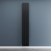 Radiateur vertical - Noir - 175 cm x 28 cm - 1 Rang - Eau chaude - Plat - Sterling Arlie par Hudson Reed