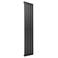 Radiateur vertical - Noir - 175 cm x 35 cm - 1 Rang - Eau chaude - Plat - Sterling Arlie par Hudson Reed
