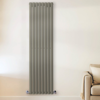 Radiateur vertical - Vert - 178 x 47, 2 cm - Double Rangs - Design moderne - Chauffage central - Vitality - Hudson Reed
