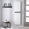 Radiateur Vertical Décoratif - Design Moderne Blanc - Eau Chaude - Hudson Reed