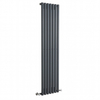 Radiateur vertical design - 175 x 41 cm - 850W - Eau chaude - Gris anthracite - Rang simple - Sterling Quinn x Hudson Reed
