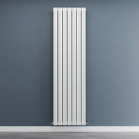 Radiateur vertical design - 175 x 49 cm - 950W - Chauffage central Eau - Plat - Acier blanc mural - Hudson Reed