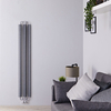 Radiateur Vertical Design Argent Mat - 172cm x 29cm - Hudson Reed Tatra