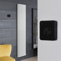 Radiateur vertical électrique – 178, 4 x 35, 4 cm – Blanc - Avec thermostat Wi-Fi - Design moderne - Vitality Ardus - Hudson Reed