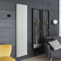Radiateur vertical électrique – 178, 4 x 47, 2 cm - 2 rangs – Blanc - Sans thermostat Wi-Fi - Vitality Ardus - Hudson Reed