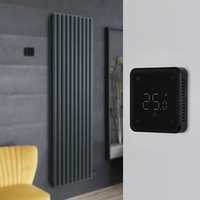 Radiateur vertical électrique – 178, 4 x 59 cm – Anthracite - Thermostat Wi-Fi - Vitality Ardus - Hudson Reed