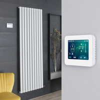 Radiateur vertical électrique – 178, 4 x 59 cm – Blanc - Thermostat Wi-Fi écran tactile - Design moderne - Vitality Ardus - Hudson Reed