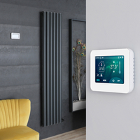 Radiateur vertical électrique – Anthracite – 178, 4 x 35, 4 cm - Thermostat Wi-Fi à écran tactile - Design moderne - Vitality Ardus - Hudson Reed