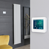 Radiateur vertical électrique – Blanc – 178, 4 x 35, 4 cm - Thermostat Wi-Fi écran tactile - Design moderne - Vitality Ardus - Hudson Reed