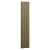 Radiateur vertical plat design - 178 x 35 cm - Acier or laiton métalissé - Chauffage eau moderne - Double coeur - Hudson Reed Delta