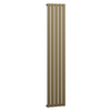 Radiateur vertical plat design - 178 x 35 cm - Acier or laiton métalissé - Chauffage eau moderne - Mural - Hudson Reed Delta