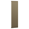 Radiateur vertical plat design - 178 x 49 cm - Acier bronze métalissé - Chauffage eau moderne - Mural - Hudson Reed Delta