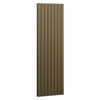 Radiateur vertical plat design - 178 x 56 cm - Acier bronze métalissé - Chauffage eau moderne - Double coeur - Hudson Reed Delta