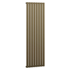 Radiateur vertical plat design - 178 x 56 cm - Acier bronze métalissé - Chauffage eau moderne - Mural - Hudson Reed Delta