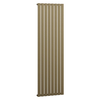 Radiateur vertical plat design - 178 x 56 cm - Acier or laiton métalissé - Chauffage eau moderne - Mural - Hudson Reed Delta