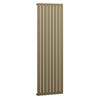 Radiateur vertical plat design - 178 x 56 cm - Acier or laiton métalissé - Chauffage eau moderne - Mural - Hudson Reed Delta