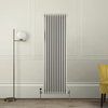 Radiateur vertical style fonte - 180 x 56 cm - Beige - Triple rangs - Design rétro - Windsor - Hudson Reed