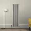 Radiateur vertical style fonte - 180 x 56 cm - Beige - Triple rangs - Design rétro - Windsor - Hudson Reed