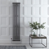 Radiateur vertical style fonte - Acier brut - 180cm x 38, 3cm x 10cm - Windsor