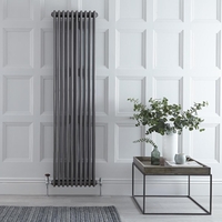 Radiateur vertical style fonte – Acier brut – 180 cm x 47 cm – Triple rangs – Windsor