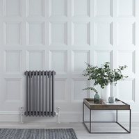 Radiateur vertical style fonte – Anthracite – 60 cm x 42, 9 cm – Triple rangs – Windsor