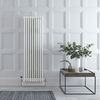 Radiateur vertical style fonte – Blanc – 150 cm x 47 cm – Triple rangs – Windsor