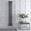 Radiateur Vertical Style Fonte Anthracite Windsor 180cm x 29.3cm x 10cm 1169 Watts