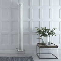 Radiateur Vertical Style Fonte Blanc Windsor 180cm x 20cm x 6, 8cm 622 Watts