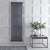 Radiateur vertical style fonte rétro – Anthracite – 180 cm x 56 cm – Triple rangs - Windsor