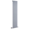 Radiateur Vertical Étroit - Acier Argenté - 160 x 35cm - Eau - Design Décoratif