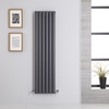 Radiateur Vertical Vitality Anthracite 140 x 35.4 x 7.8cm 1044 Watts