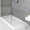 Receveur de douche rectangulaire plat - Blanc – Antidérapant – 170 cm x 70 cm – Hudson Reed