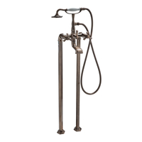 Robinet bain-douche îlot avec douchette – Bronze brossé – Earlham - Hudson Reed