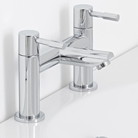 Robinet Baignoire Mirage Laiton Massif Chromé Durable Design Moderne