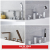 Robinet bain douche – 4 trous – Choix de designs