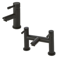 Robinet de lavabo et remplissage de baignoire - Design noir - Nero - Hudson Reed